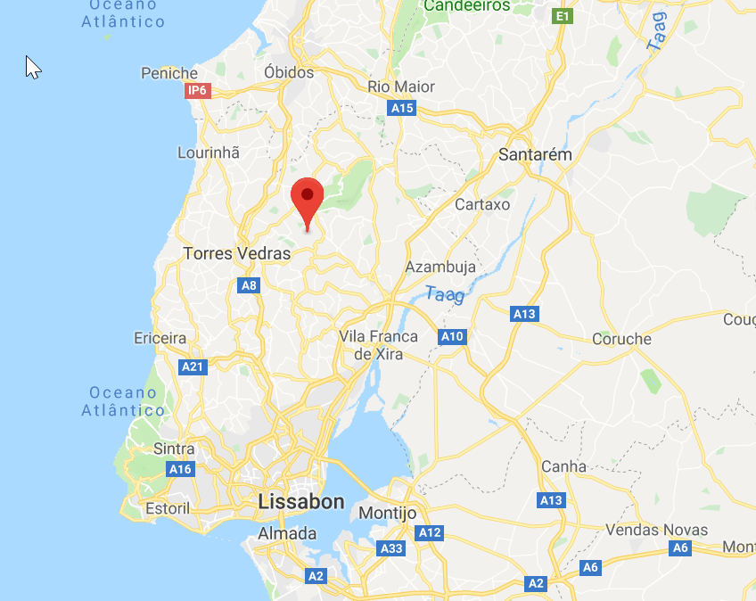 Ligging villa: 60 km boven Lissabon en 30km van het strand